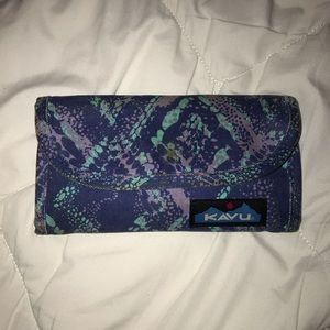 Kavu Blue & Purple Trifold Wallet